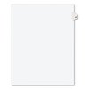 Avery Dennison Numerical Index Tab-28, 8-1/2 x 11", White, PK25 01028